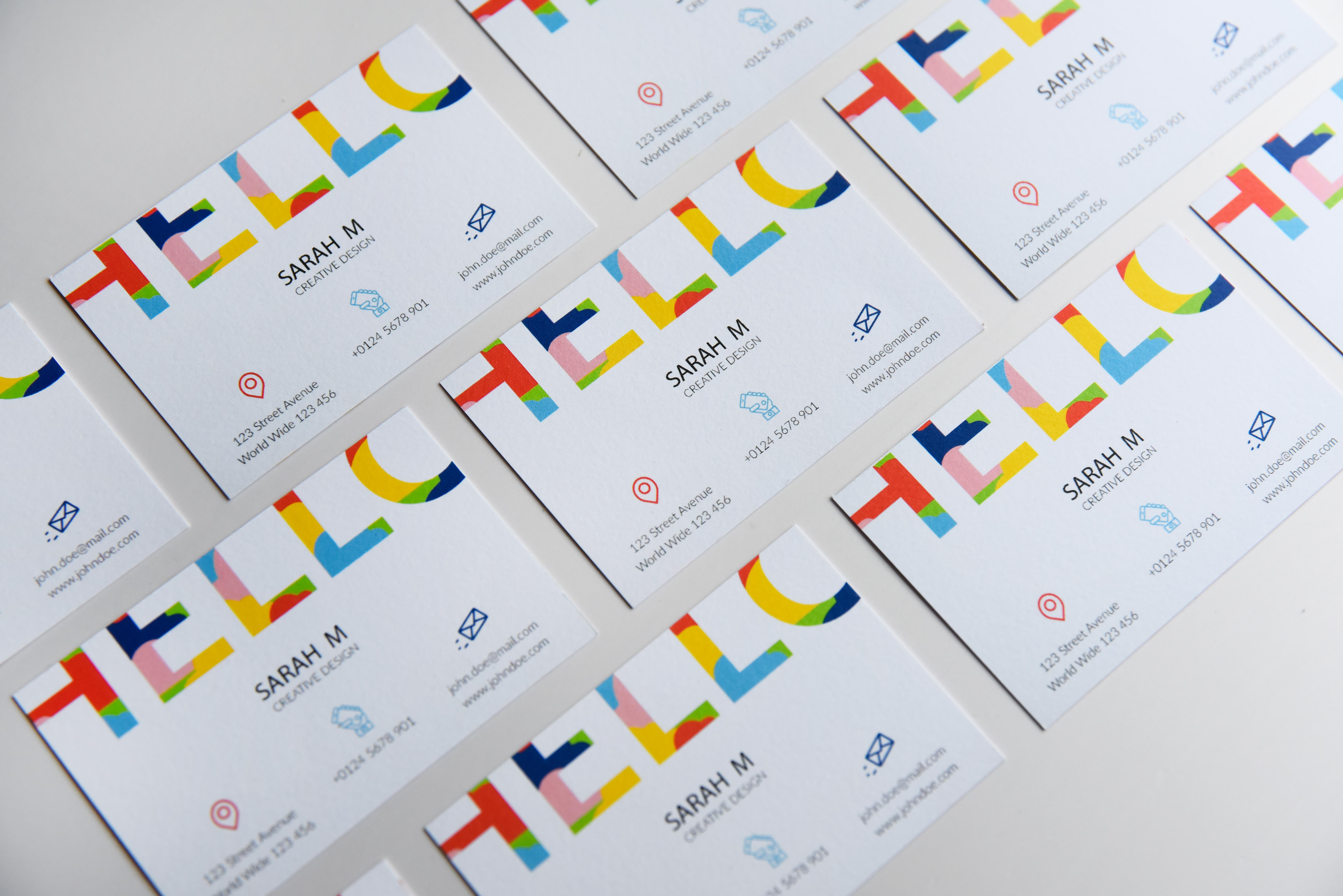 business card design tips - be bold